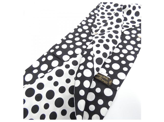 Louis Vuitton Yayoi Kusama Snood Punto Infinito Nero Bianco - vista 3