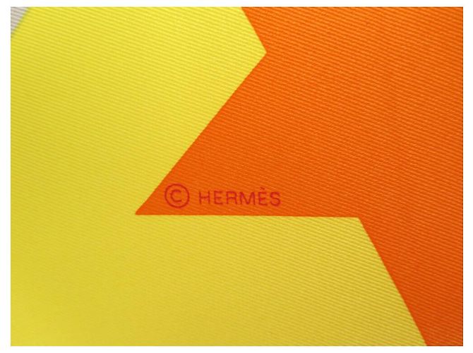 Hermès NUOVO FULARD HERMES OMAGGIO A GENE KELLY 70 CM SETA ARANCIONE - vista 8
