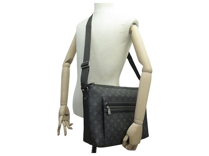 NUOVA BORSA A MANO LOUIS VUITTON ODYSSEY MESSENGER MM M44224 MONOGRAM ECLIPSE Nero - vista 6
