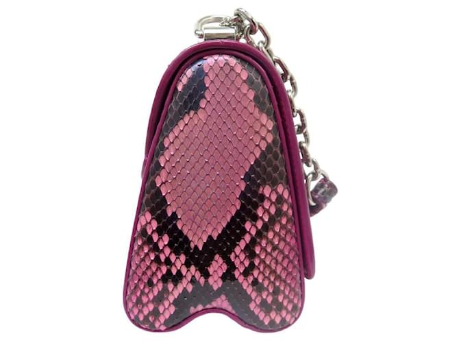 LOUIS VUITTON TWIST PM ROSA PYTHONLEDER HANDTASCHE Pink - Ansicht 3