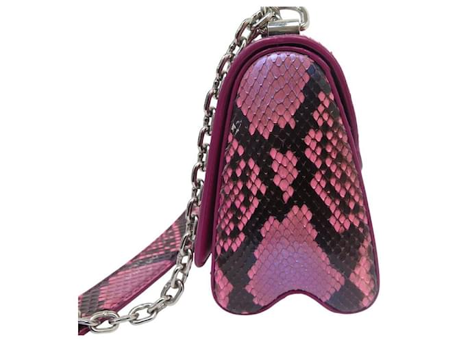 LOUIS VUITTON TWIST PM ROSA PYTHONLEDER HANDTASCHE Pink - Ansicht 4