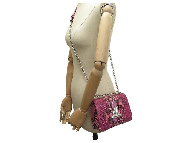 LOUIS VUITTON TWIST PM ROSA PYTHONLEDER HANDTASCHE Pink - Ansicht 7