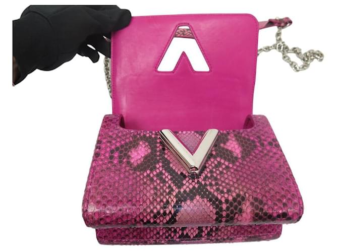 LOUIS VUITTON TWIST PM ROSA PYTHONLEDER HANDTASCHE Pink - Ansicht 8