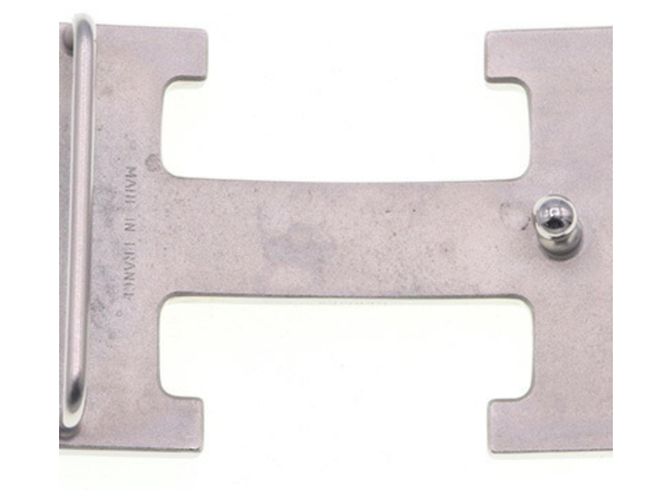 Hermès Hermes Constance H Matte Silver Belt Buckle Silvery - view 2