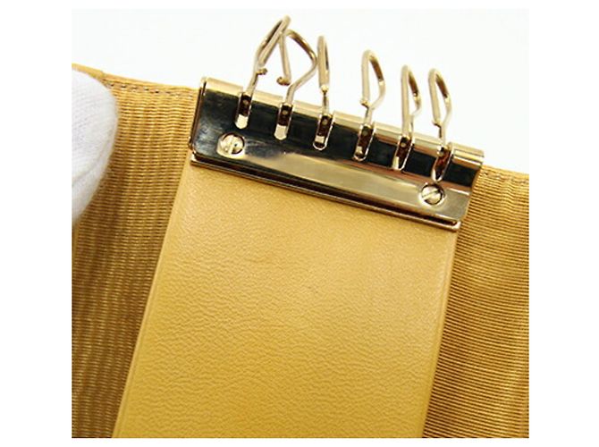 Chanel Yellow Caviar Leather 6-Ring Key Case - view 4