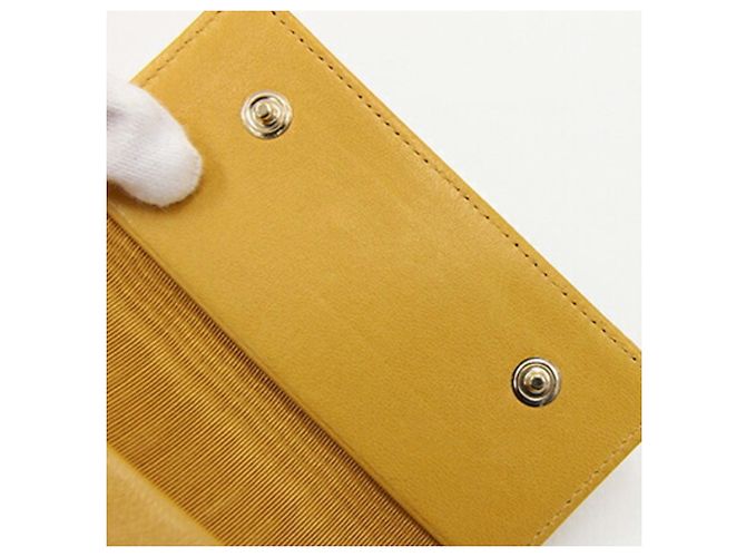 Chanel Yellow Caviar Leather 6-Ring Key Case - view 5