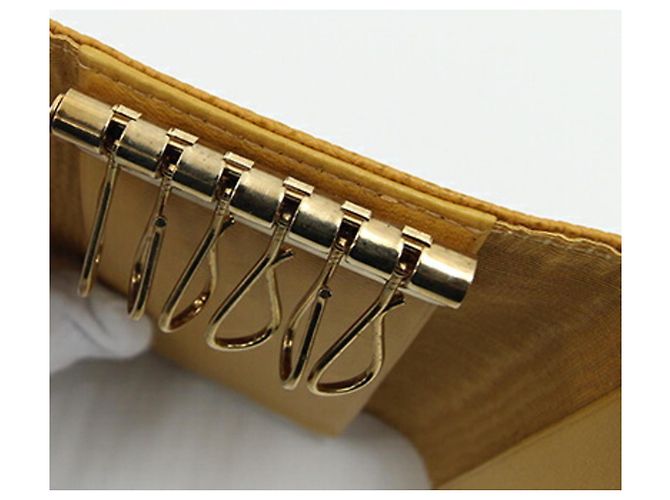 Chanel Yellow Caviar Leather 6-Ring Key Case - view 6
