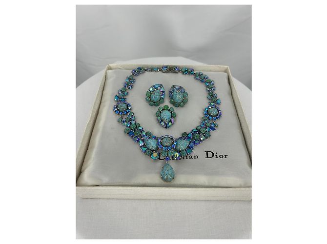 Collana e orecchini Dior rari del 1958 - vista 7