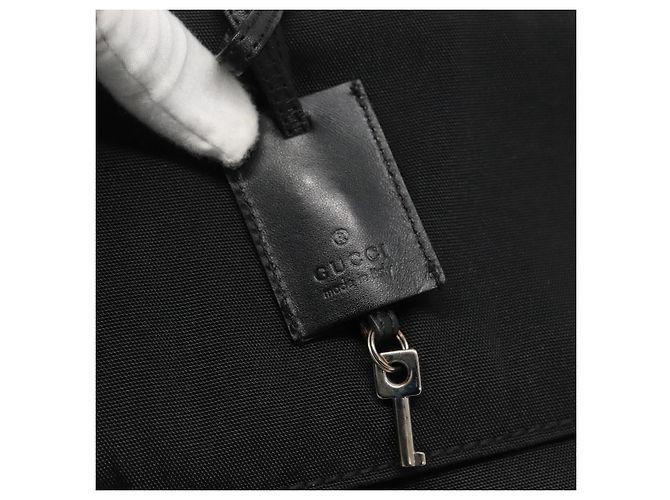 GUCCI Handtasche aus Nylon schwarz 015 0235 Auth bs22614 - Ansicht 10