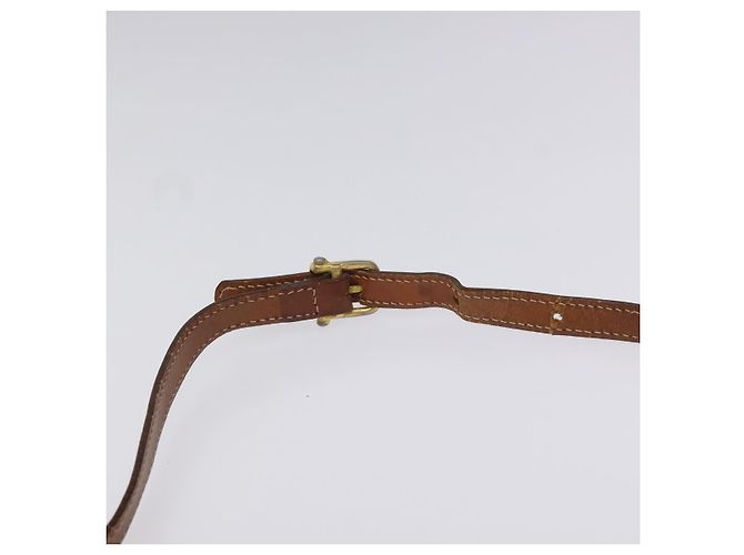 Céline Borsa a spalla in tela Macadam CELINE in pelle PVC beige marrone oro Auth 115531 D'oro - vista 14