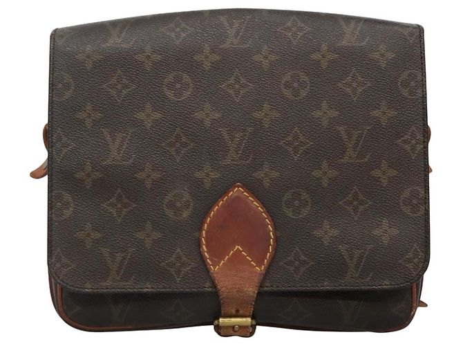 LOUIS VUITTON Monogram Cartouchiere MM Borsa a Spalla M51253 LV Auth BA061 Monogramma - vista 13