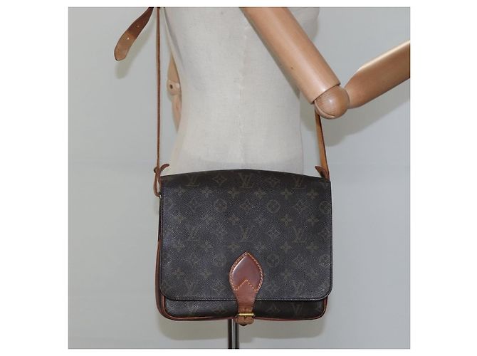LOUIS VUITTON Monogram Cartouchiere MM Borsa a Spalla M51253 LV Auth BA061 Monogramma - vista 24