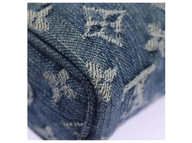 LOUIS VUITTON Monogram Denim Trousse Speedy Pouch Blue M95082 LV Auth 94097 - view 15