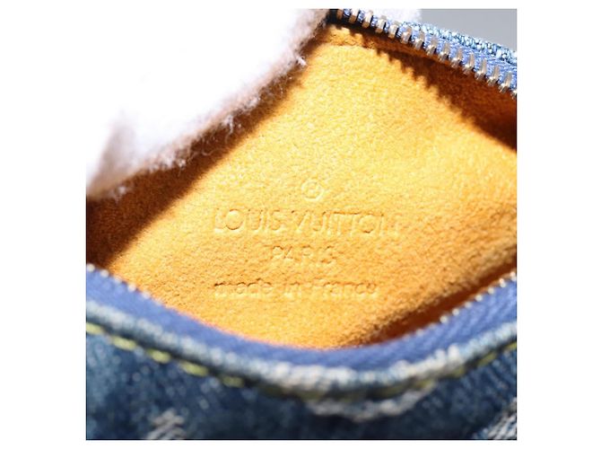 LOUIS VUITTON Monogram Denim Trousse Speedy Pouch Blue M95082 LV Auth 94097 - view 18