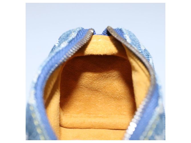 LOUIS VUITTON Monogram Denim Trousse Speedy Pouch Blue M95082 LV Auth 94097 - view 19
