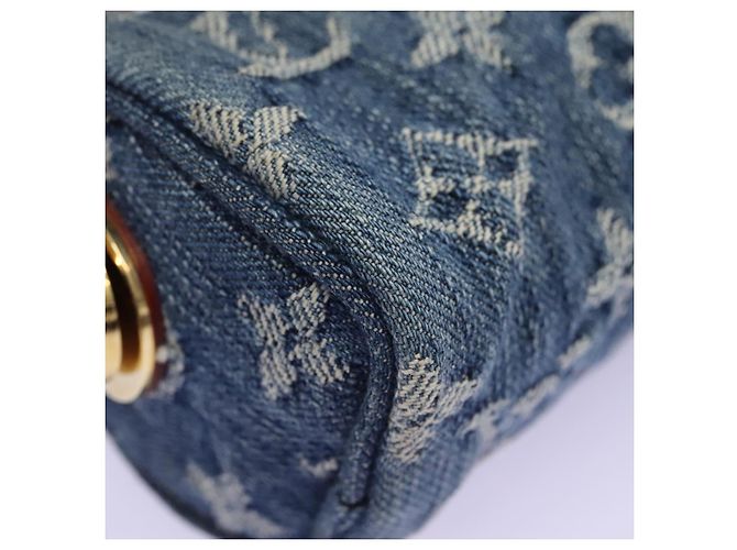 LOUIS VUITTON Monogram Denim Trousse Speedy Pouch Blue M95082 LV Auth 94097 - view 7