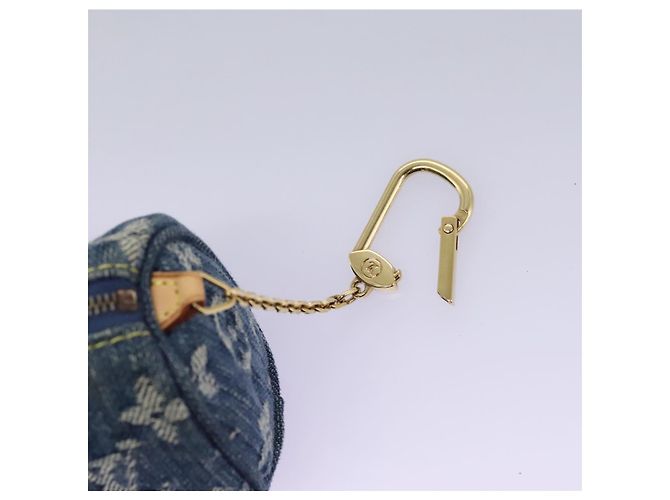 LOUIS VUITTON Monogram Denim Trousse Speedy Pouch Blue M95082 LV Auth 94097 - view 8