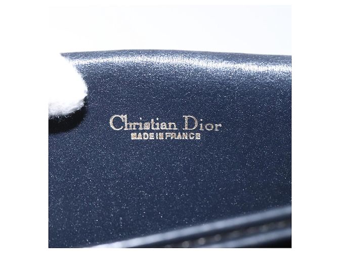 Borsa a spalla in tela Trotter Christian Dior blu navy Auth bs22436 - vista 19