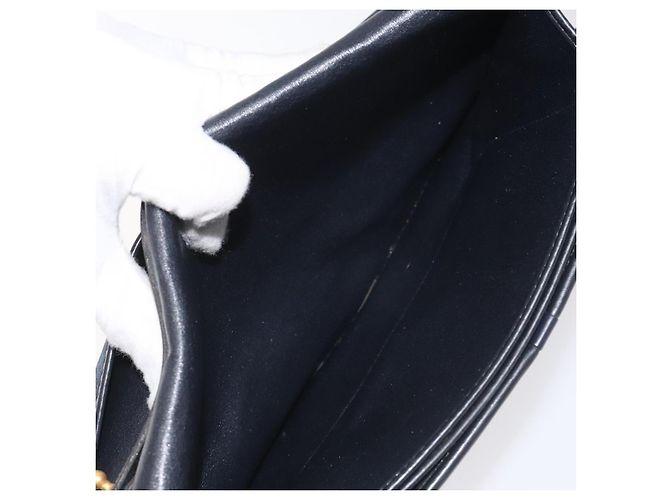 Borsa a spalla in tela Trotter Christian Dior blu navy Auth bs22436 - vista 20