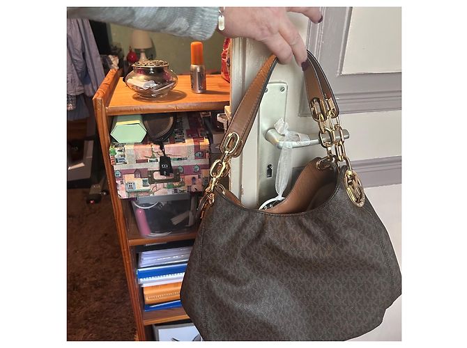 Borsa Tote Lillie Michael Kors Monogramma Pelle - vista 2