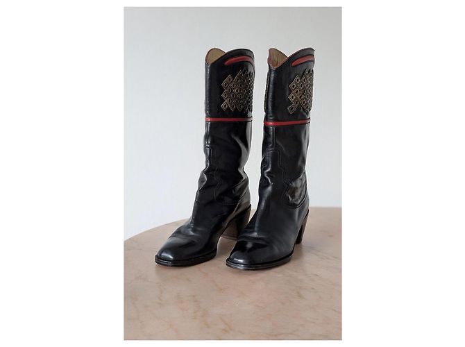 Autre Marque François Villon - Stivali Cowboy Vintage François Villon - vista 2