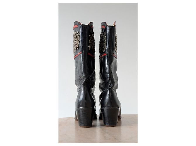Autre Marque François Villon - Stivali Cowboy Vintage François Villon - vista 3