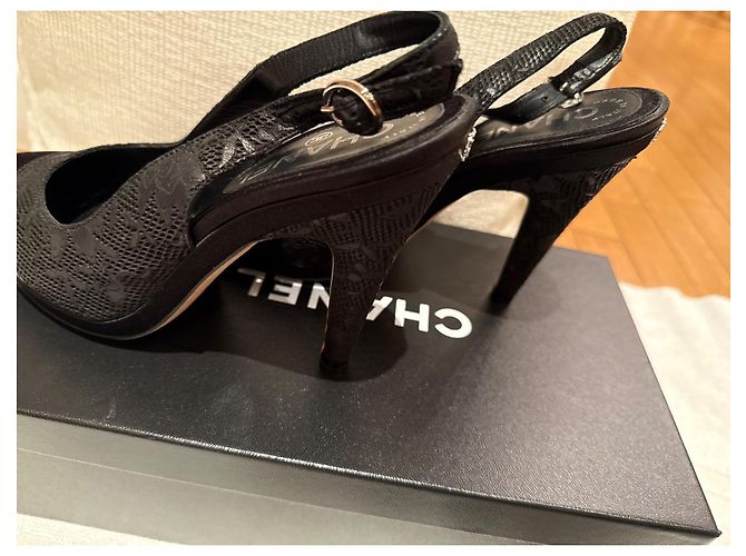 Cambon Décolleté Chanel slingback Nero - vista 5
