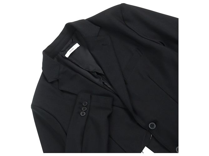 Autre Marque Giacca nera su misura da uomo PIUORO PR01J01 Nero - vista 2