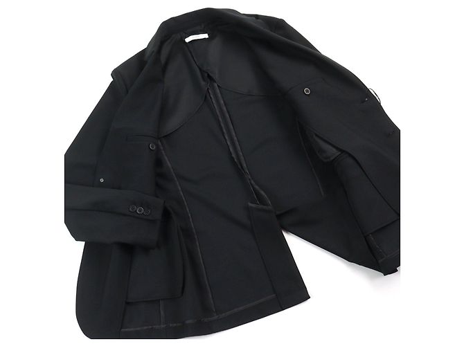 Autre Marque Giacca nera su misura da uomo PIUORO PR01J01 Nero - vista 4