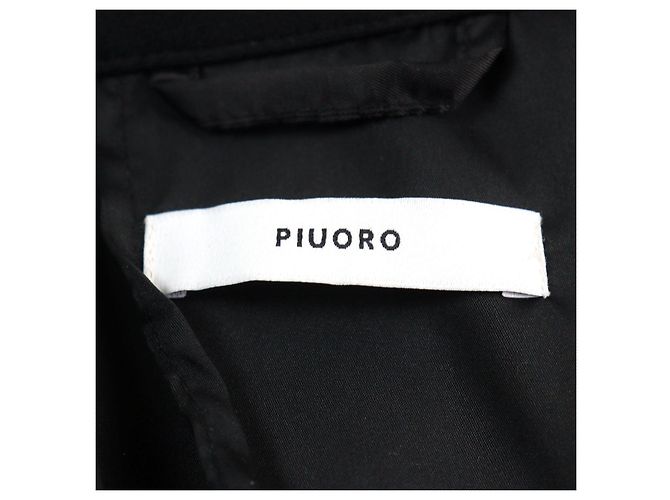 Autre Marque Giacca nera su misura da uomo PIUORO PR01J01 Nero - vista 8