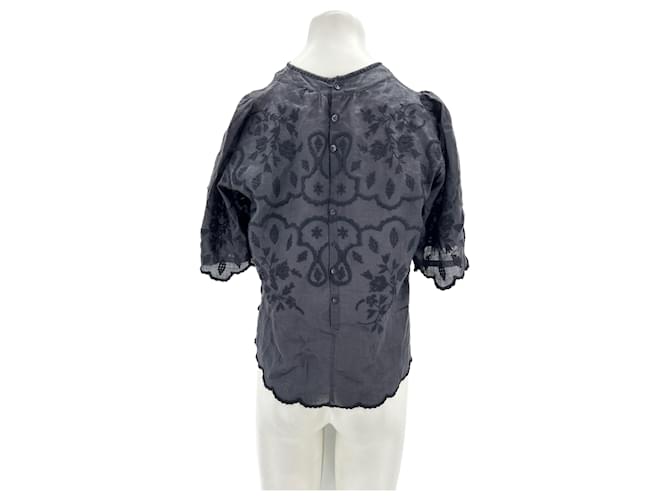 ISABEL MARANT Tops T.FR 36 Algodón Negro - vista 2