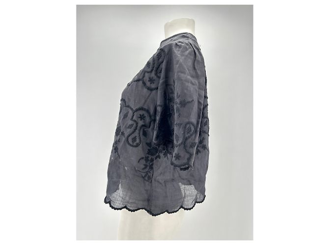 ISABEL MARANT Tops T.FR 36 Algodón Negro - vista 3