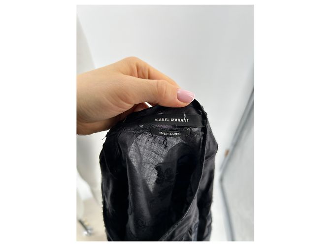 ISABEL MARANT Tops T.FR 36 Algodón Negro - vista 6