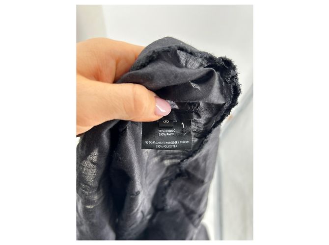 ISABEL MARANT Tops T.FR 36 Algodón Negro - vista 7