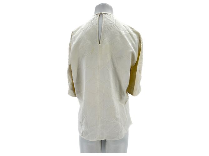 ISABEL MARANT Tops T.FR 38 Viscosa Blanco - vista 2