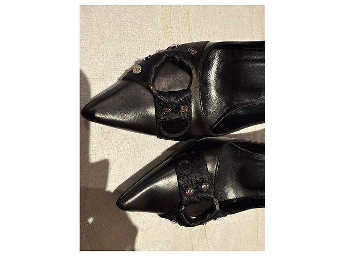 Dior Pumps Schwarz Leder Spitz zulaufend - Ansicht 3