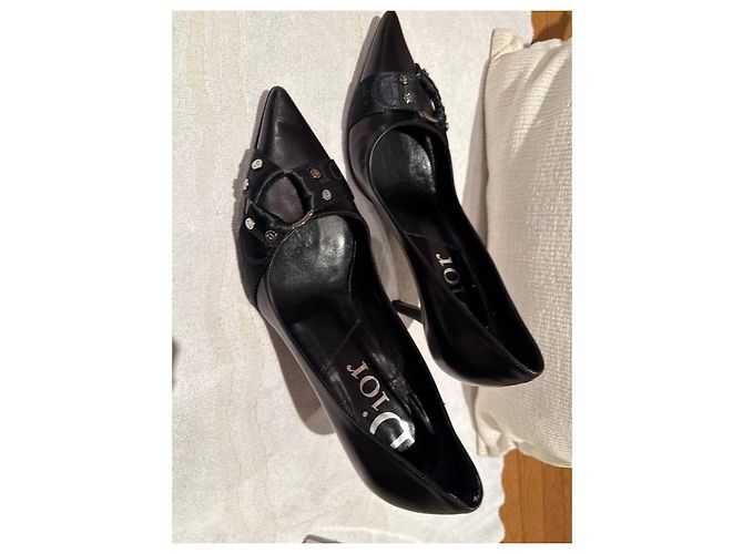 Dior Pumps Schwarz Leder Spitz zulaufend - Ansicht 4
