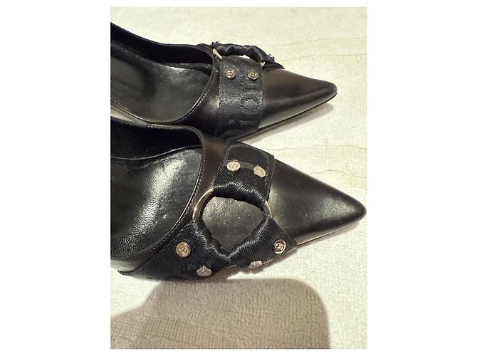 Dior Pumps Schwarz Leder Spitz zulaufend - Ansicht 8