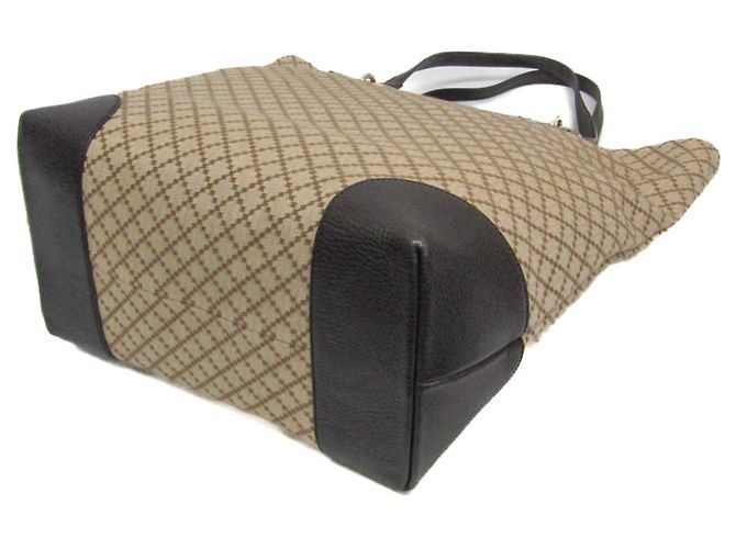 Borsa a spalla e tote da donna Gucci Diamante 353702 Beige Marrone scuro - vista 3