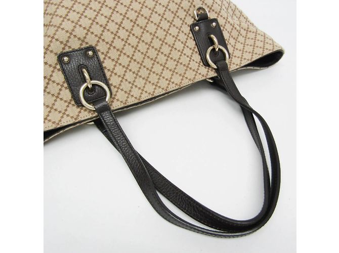 Borsa a spalla e tote da donna Gucci Diamante 353702 Beige Marrone scuro - vista 7