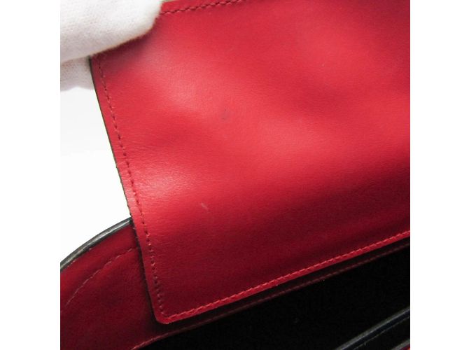 Borsa in pelle Prada Saffiano Matinee 1BA282 Rosso - vista 12