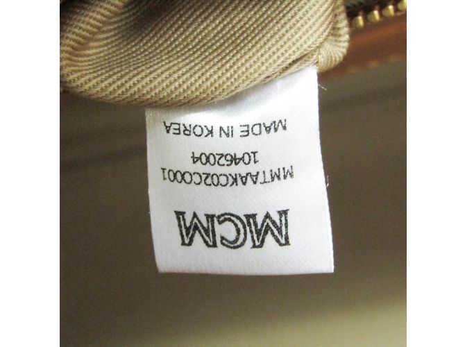 MCM Visetos Klassik Borsa Tote Mini Marrone - vista 10