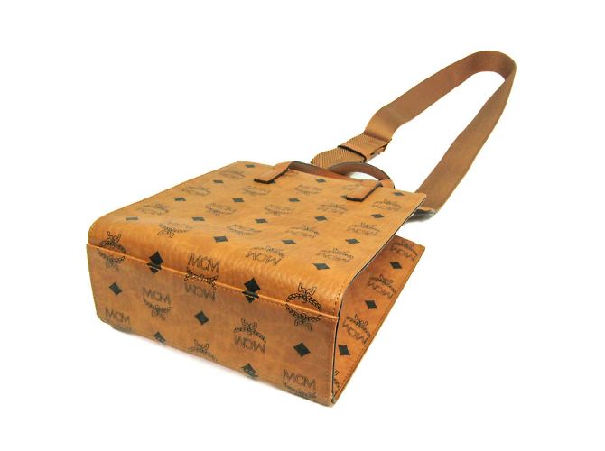 MCM Visetos Klassik Borsa Tote Mini Marrone - vista 3