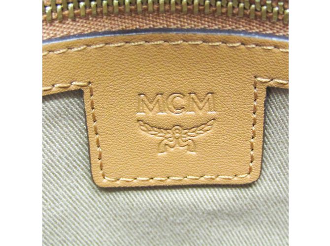 MCM Visetos Klassik Borsa Tote Mini Marrone - vista 9