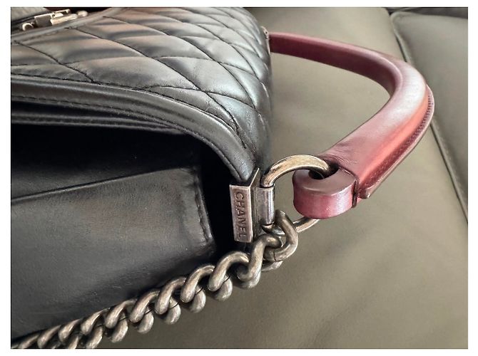 Timeless Chanel senza tempo con manico e tracolla firmata Nero - vista 5