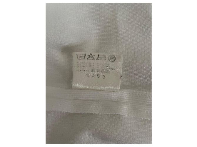 Blazer largo 70/80s Guy Laroche 38/40 de pana mezclada de algodón blanco - vista 6