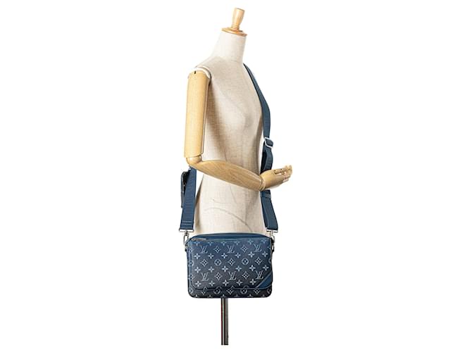 Messenger Trio Gradiente Monogramma Blu Louis Vuitton Blu navy - vista 10