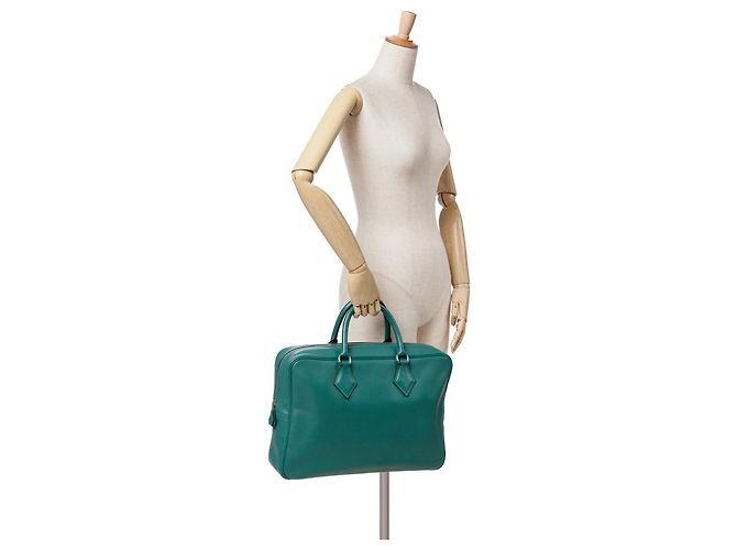 Hermès Verde Evercolor Plume Fourre Tout 40 - vista 10