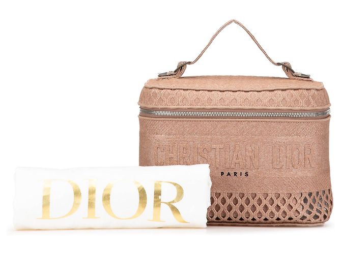 Beauty case Diortravel in rete rosa ricamata Dior - vista 14