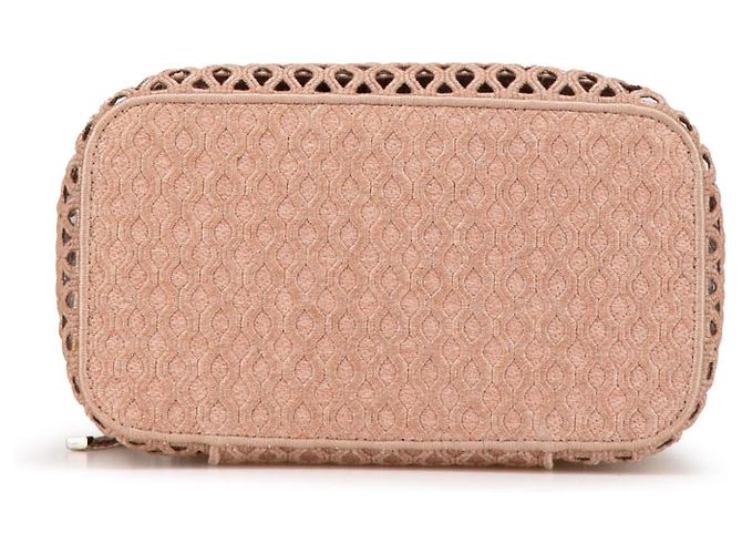 Beauty case Diortravel in rete rosa ricamata Dior - vista 3